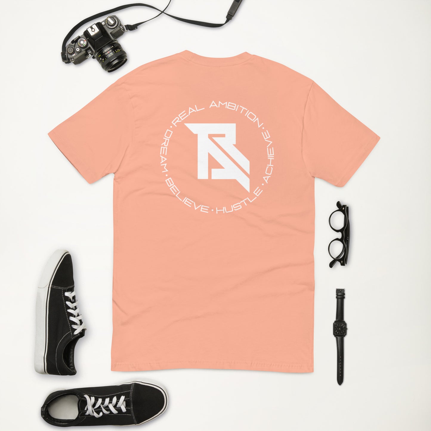 Real Ambition White Logo Unisex T-shirt