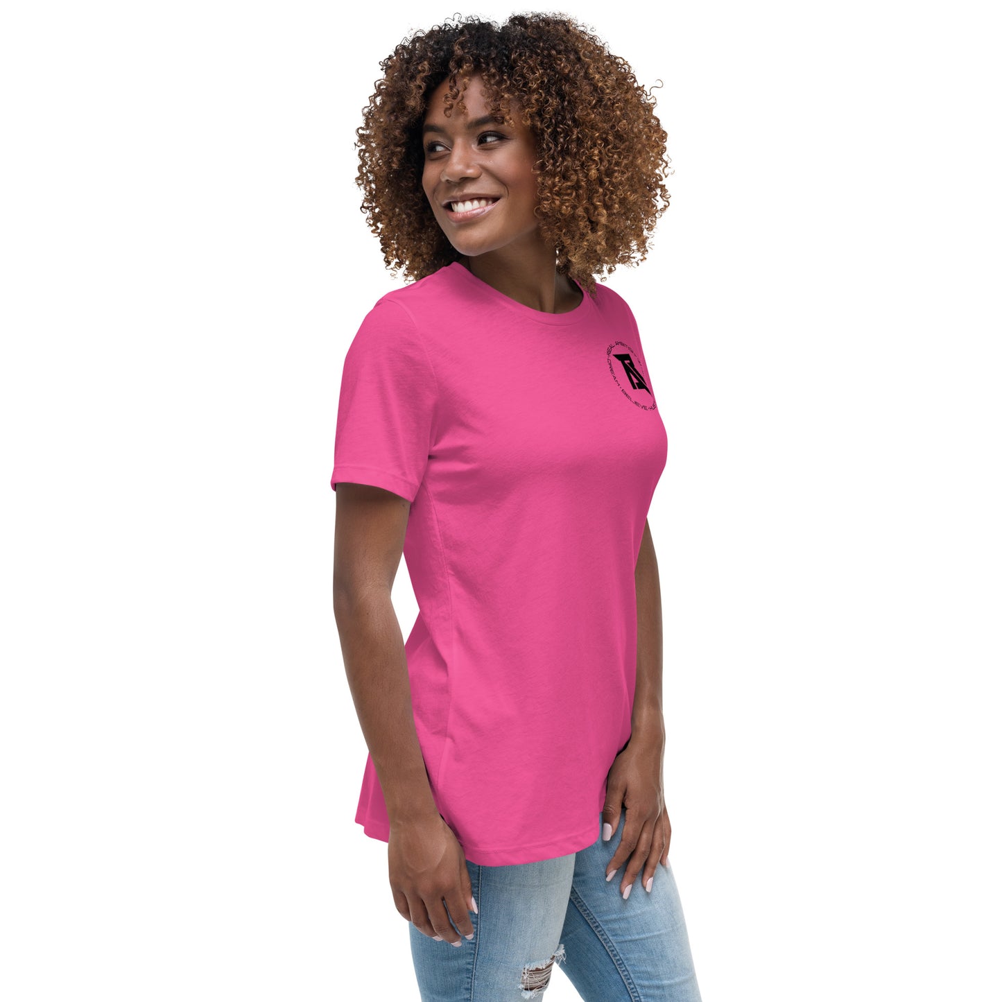 Real Ambition black logo Women's Relaxed T-Shirt