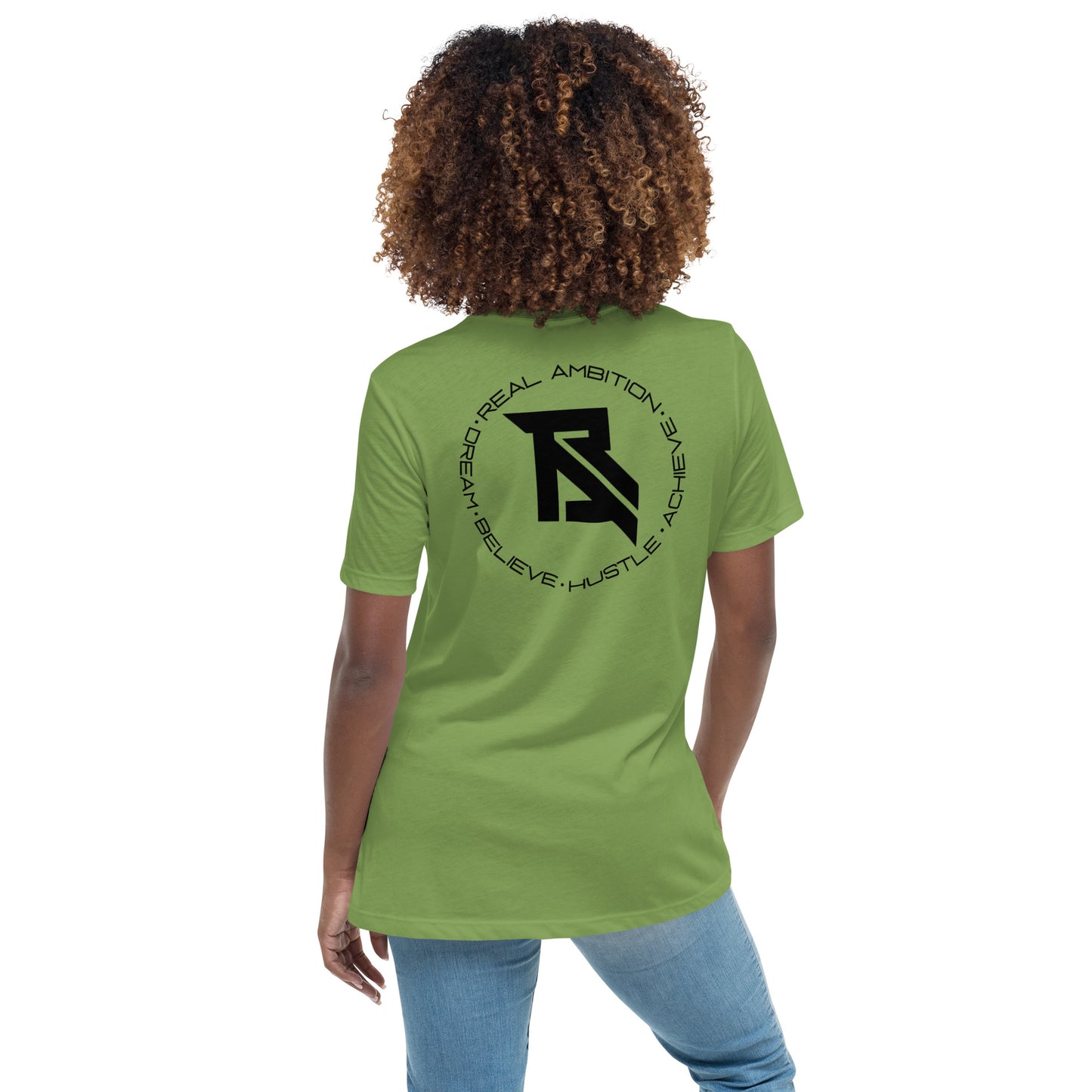 Real Ambition black logo Women's Relaxed T-Shirt