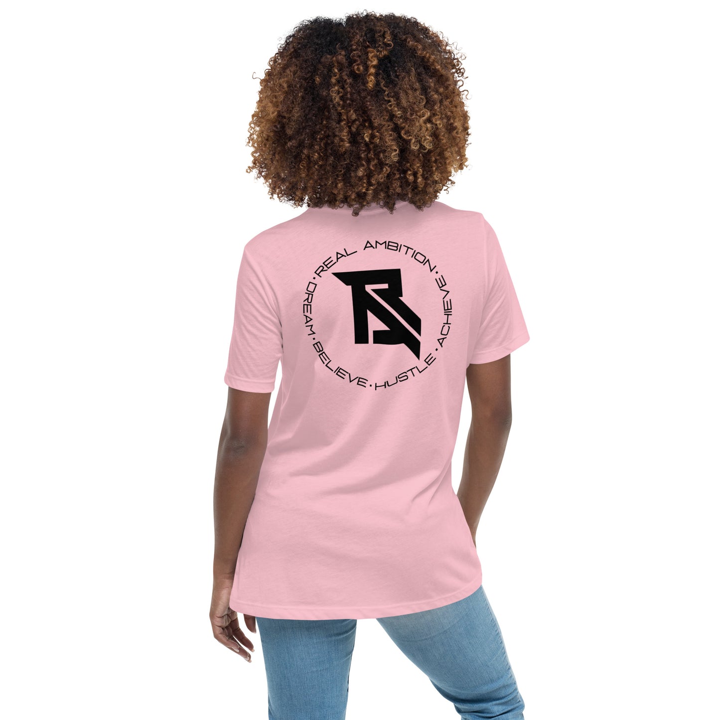 Real Ambition black logo Women's Relaxed T-Shirt