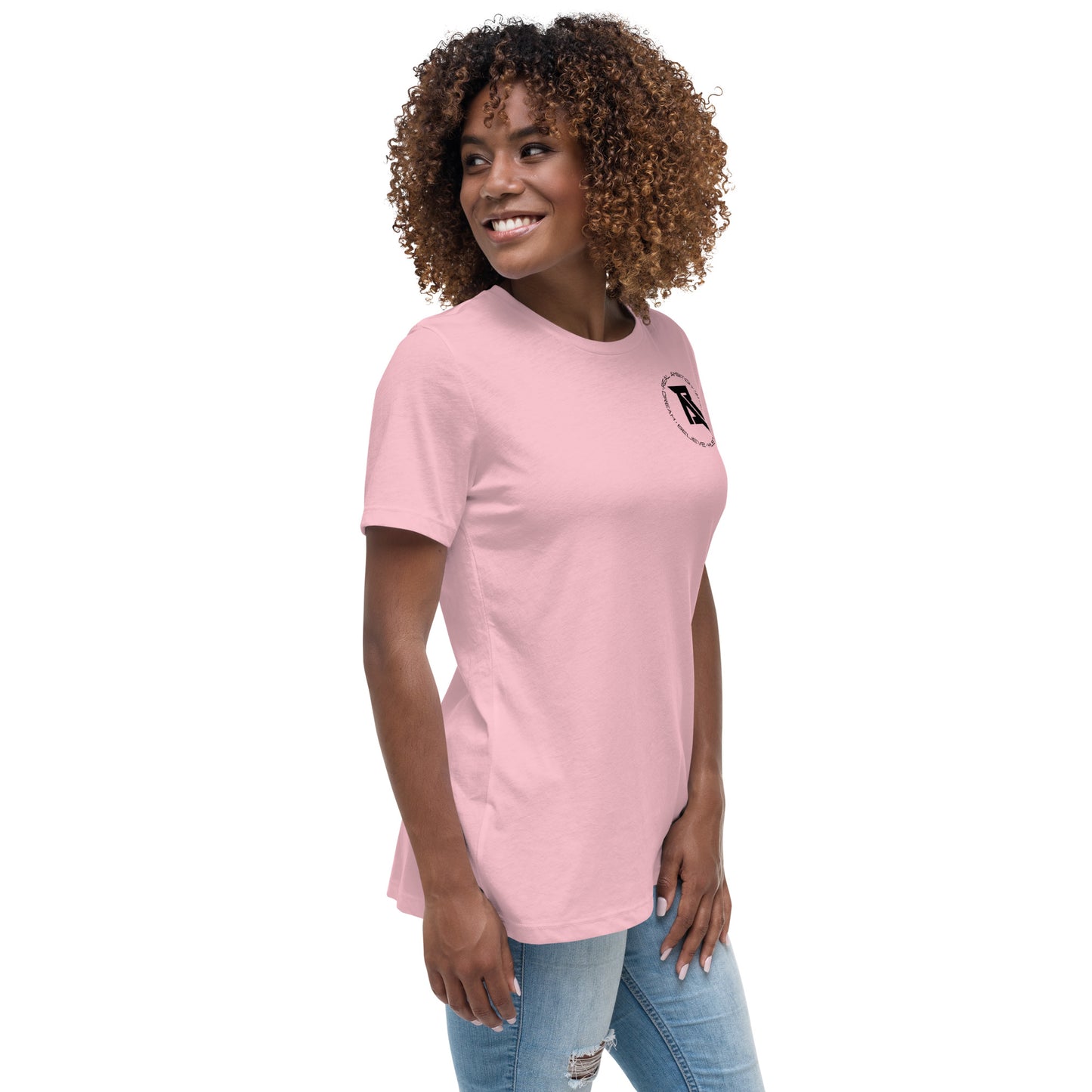 Real Ambition black logo Women's Relaxed T-Shirt