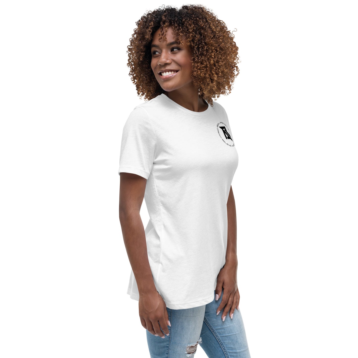 Real Ambition black logo Women's Relaxed T-Shirt